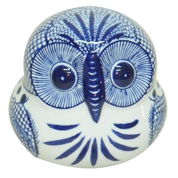 Coruja porcelana blue spirit 27058