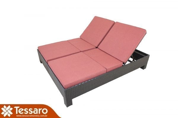 Chaise em fibra sintética dupla Harmonie